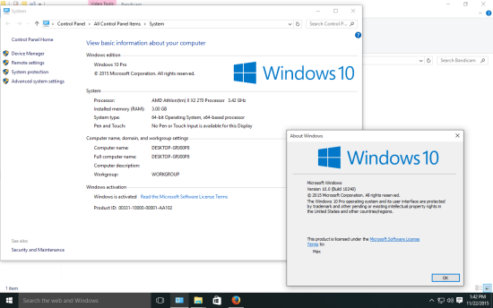 Windows 10 Activation Key For All Versions 32bit64bit The